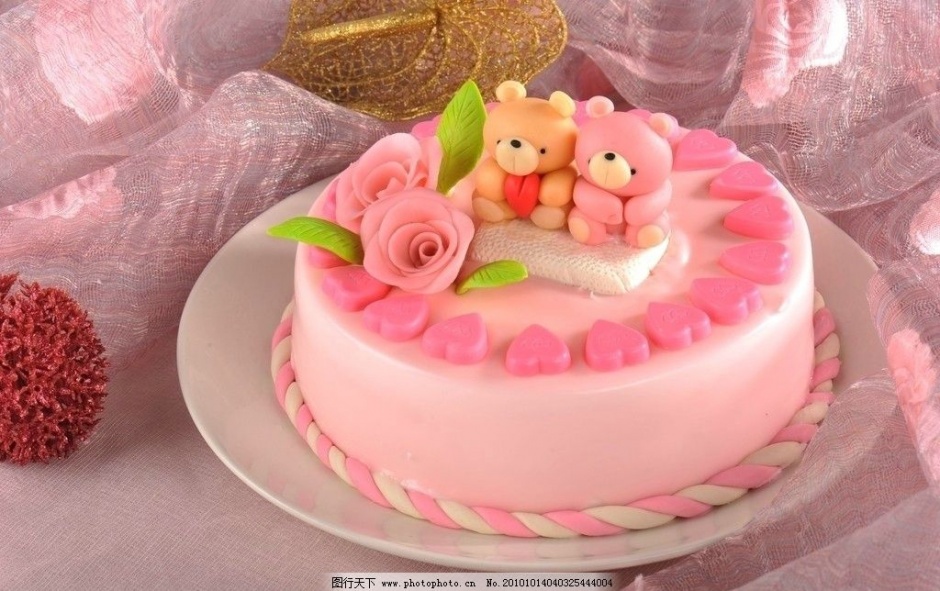 适合女宝的生日蛋糕图