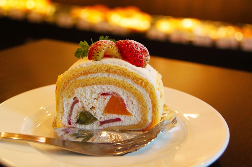 美味可口的水果蛋糕图片 美食图片
