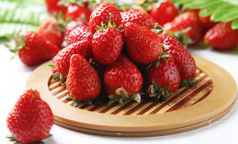 新鲜的草莓图片 美食图片