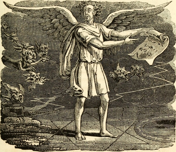 古代欧洲神话插画图片
