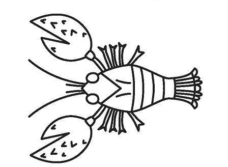 小龙虾简笔画卡通，简单易上手