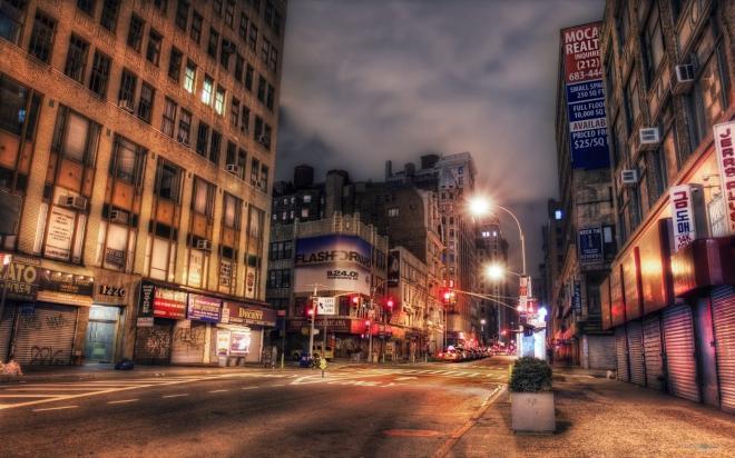 美国纽约时代广场街道城市夜景唯美图片
