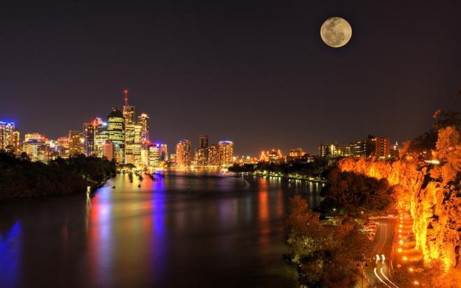 美丽的城市唯美夜景图片