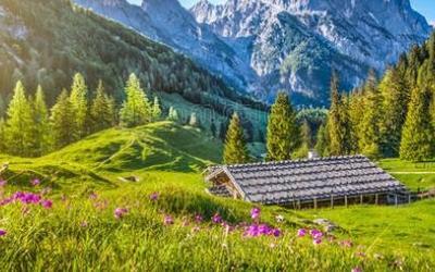 瑞士乡村田园风景图片