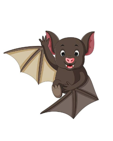 萌萌哒的蝙蝠卡通图片