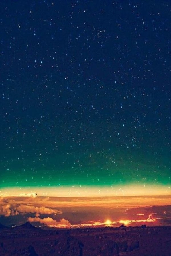 唯美夜色风景图片 大气星空手机壁纸图片
