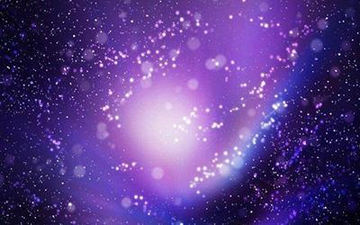 梦幻冰紫色星空少女图片